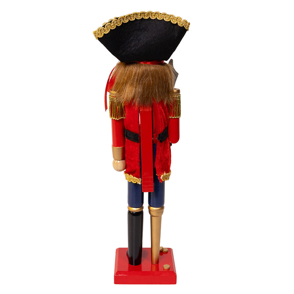 Peg-Leg Pete Pirate Wooden Nutcracker 15 Inches