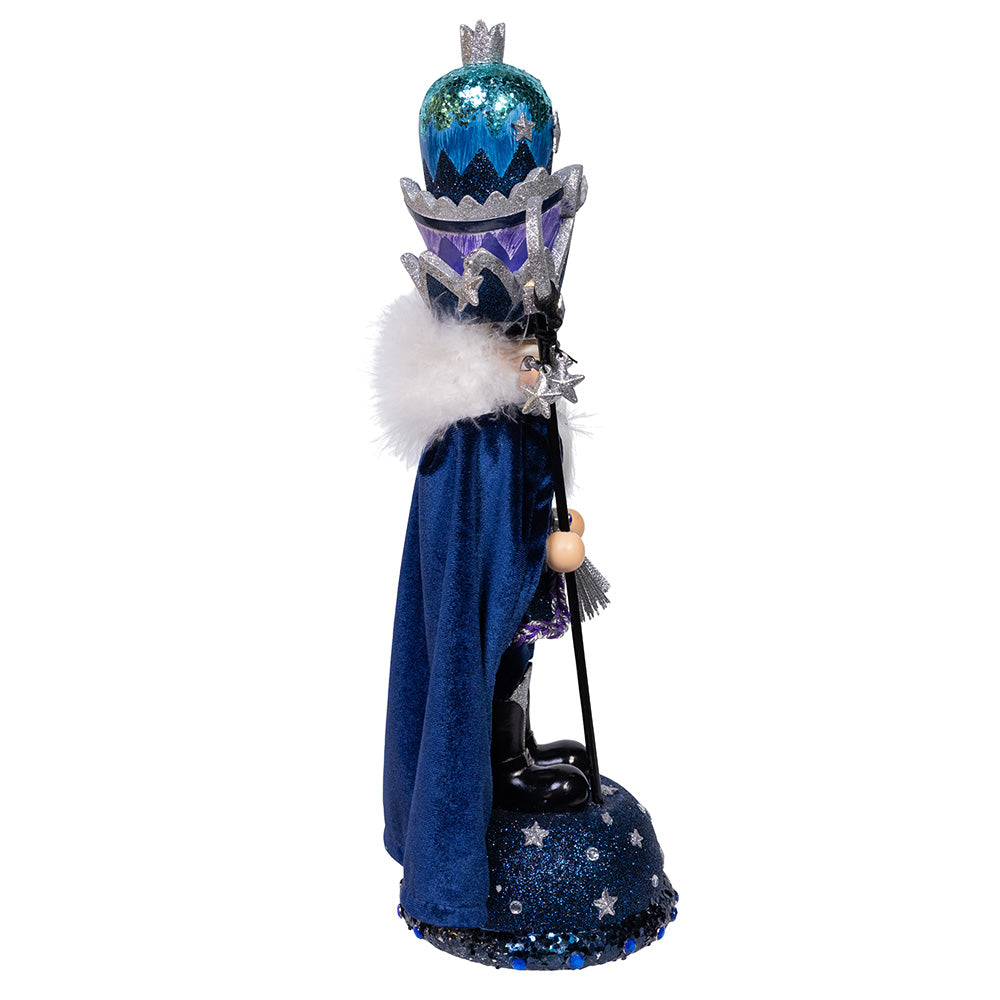 Hollywood Midnight Man Wizard Nutcracker 18.5"