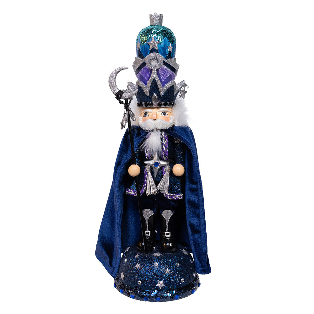 Hollywood Midnight Man Wizard Nutcracker 18.5"