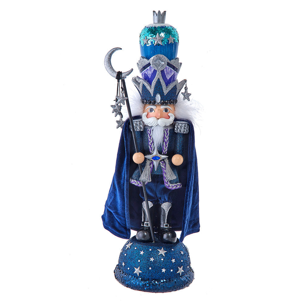 Hollywood Midnight Man Wizard Nutcracker 18.5"