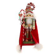 Hollywod Gingerbead Candy Santa Nutcracker 15"