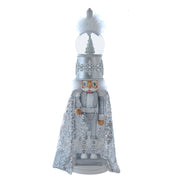 Musical Silver Nutcracker Waterglobe Hat 22"