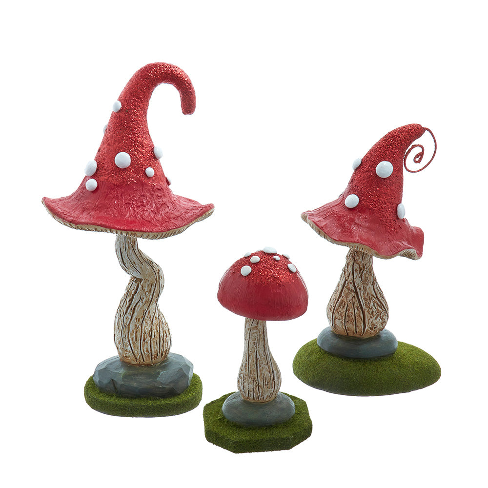 Hollywood Mushroom Figure 6 to 12" Each Set of 3