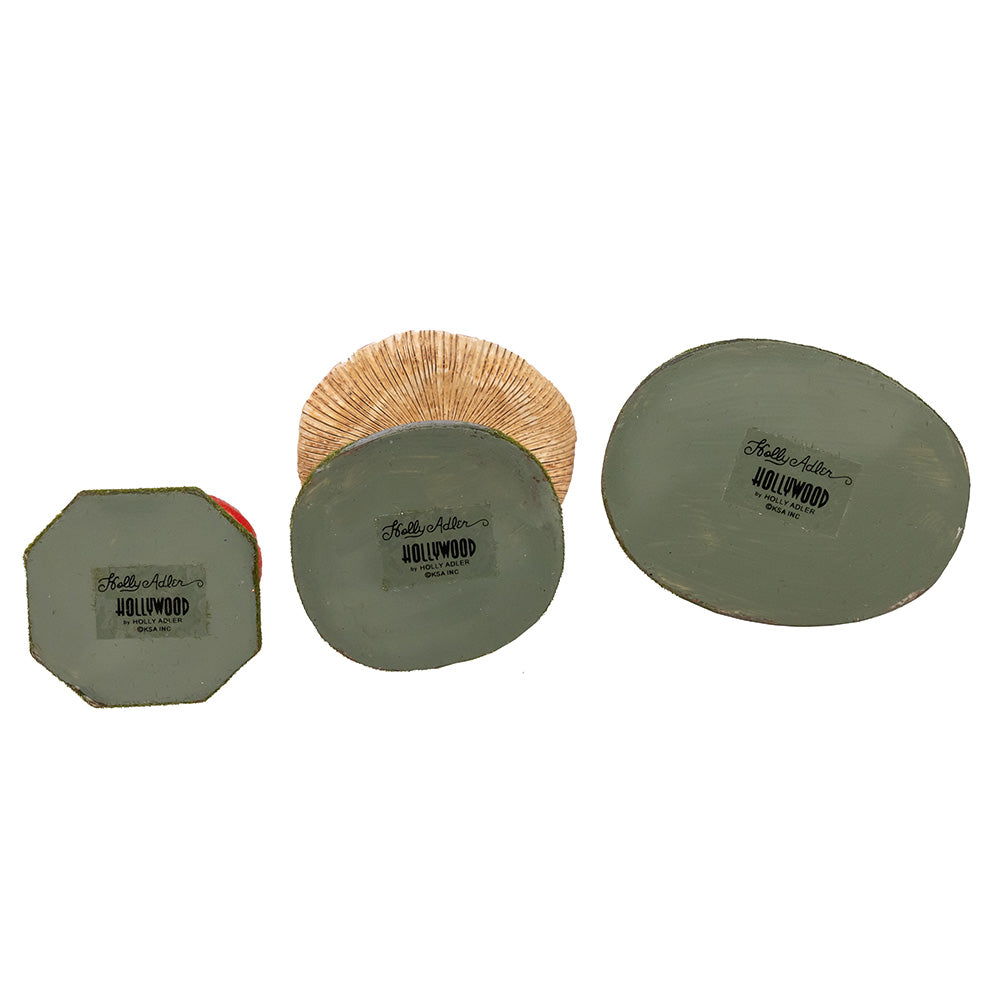 Hollywood Mushroom Figure 6 to 12" Each Set of 3