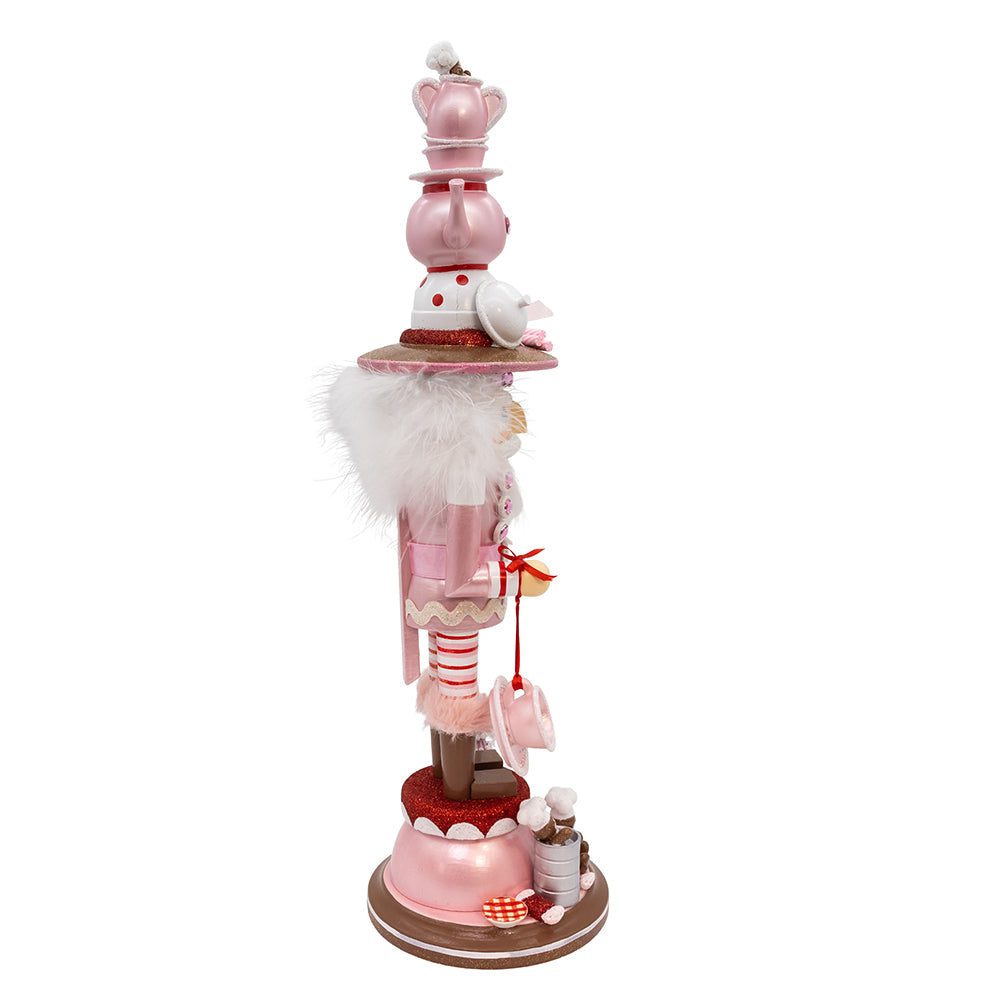 Hollywood Pink Tea Party Nutcracker 18"