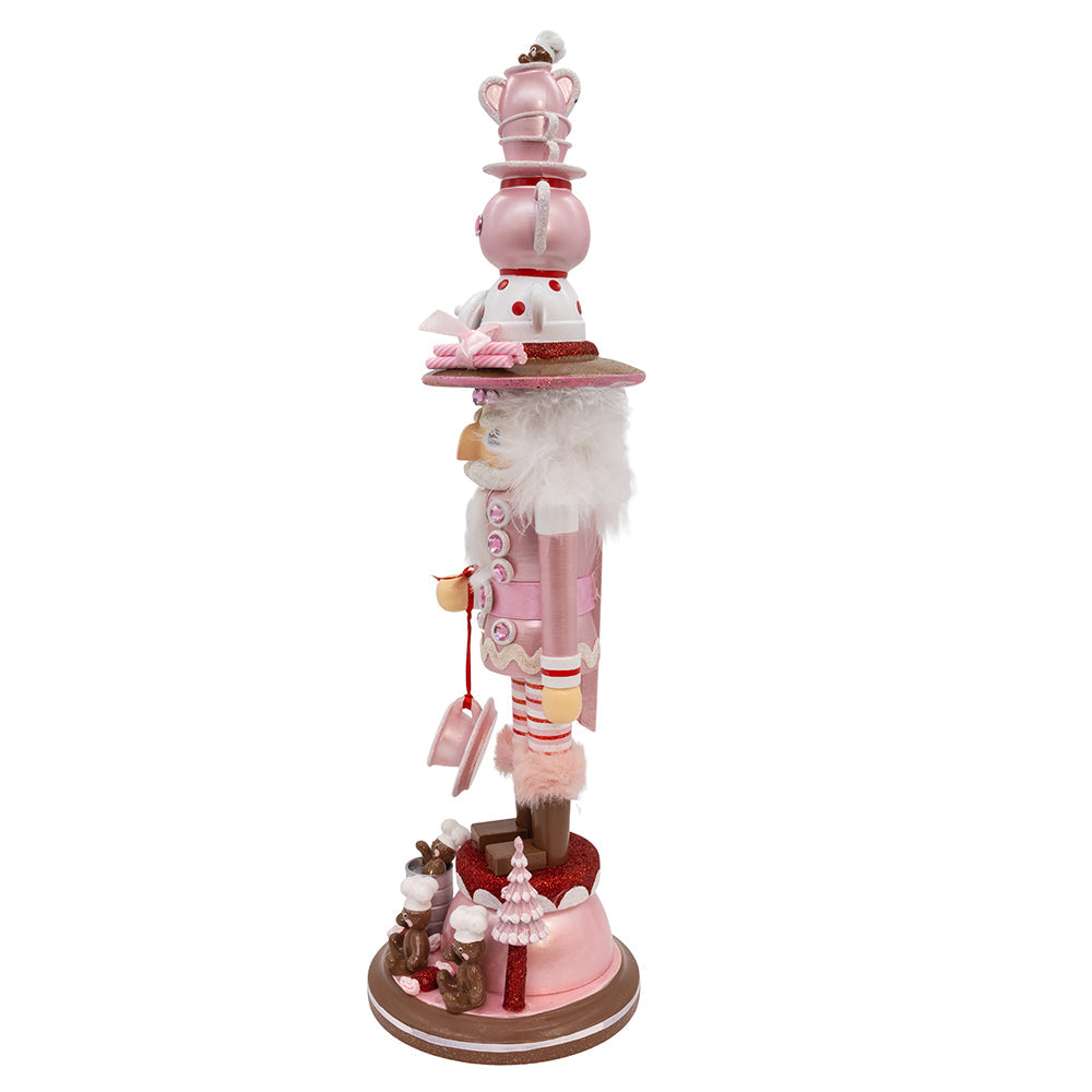 Hollywood Pink Tea Party Nutcracker 18"