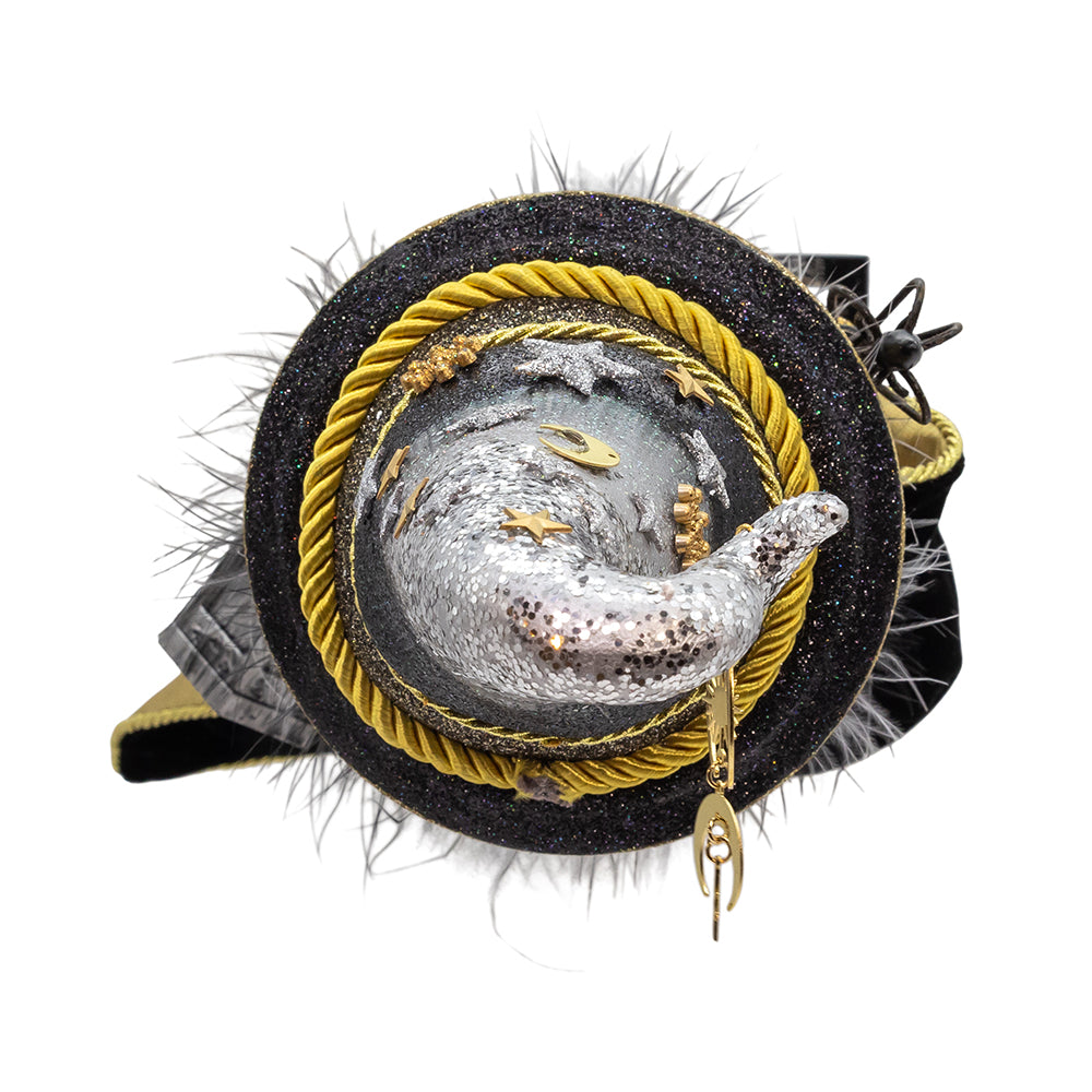 Hollywood Black and Gold Wizard Nutcracker 18"