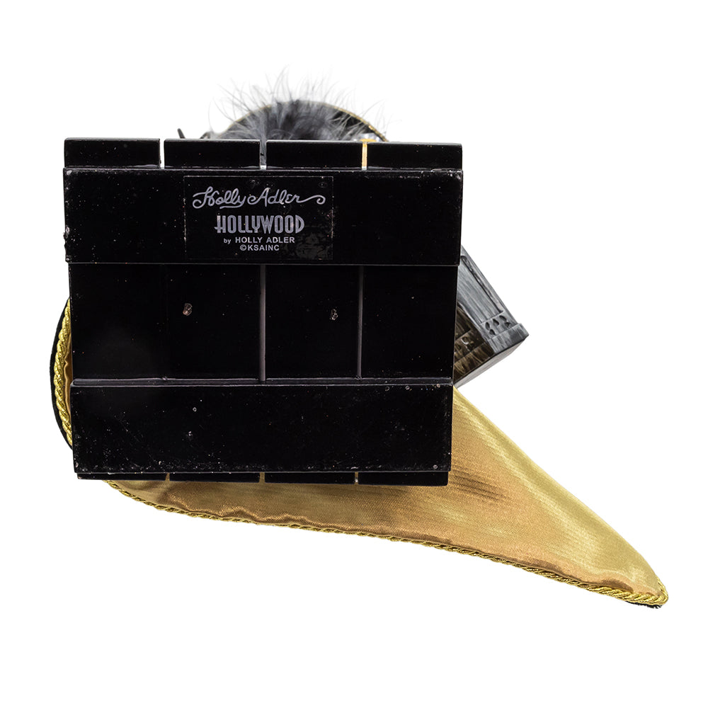 Hollywood Black and Gold Wizard Nutcracker 18"