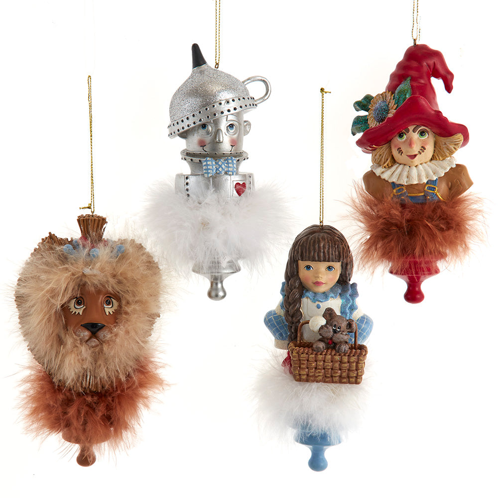 Hollywood Hats The Wizard of Oz Ornaments Set of 4