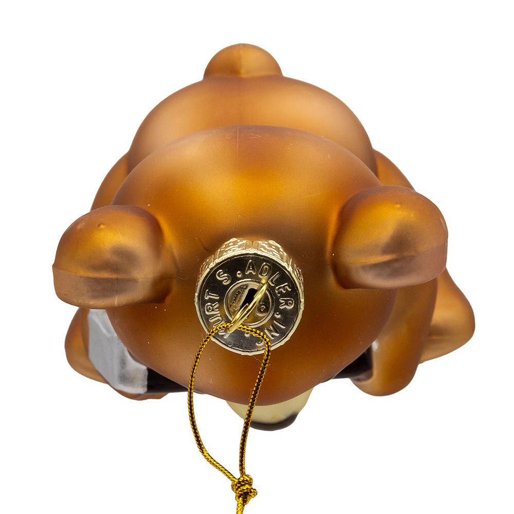 Hershey's Bear Glass Ornament 4"