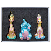 Noble Gems Baby Animal Glass Ornament Set of 3