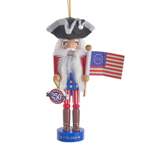 250th Anniversary of America Nutcracker Ornament 6"