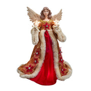Holiday Diamonds Angel 10 Light Treetop 16 Inches
