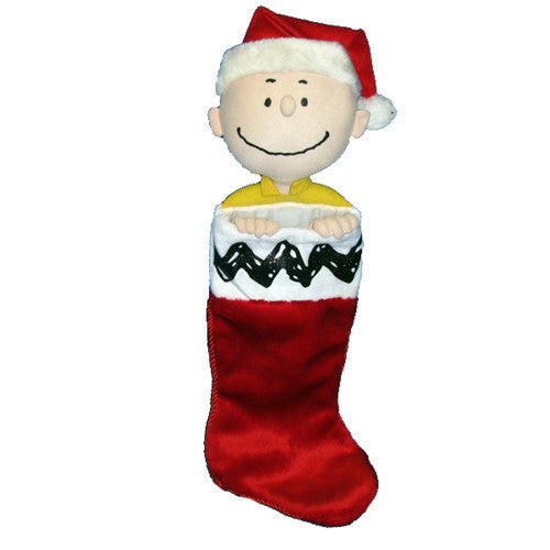 Charlie Brown Plush Head Stockng 21 Inches