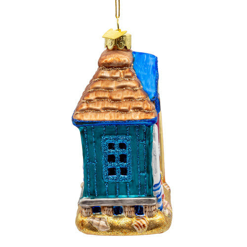 Noble Gems Surf Shop Glass Ornament 4 Inches