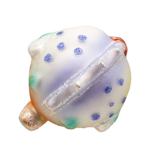 Noble Gems Puffer Fish Glass Ornament 3 Inches