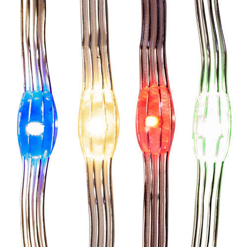 Multi-Color LED Connectable Clear Wire 100 Light Set
