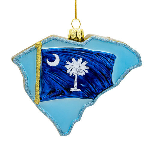 South Carolina Glass Ornament 5 Inches