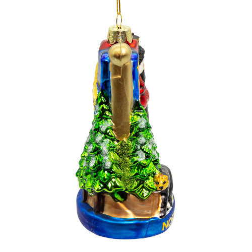 North Carolina Glass Ornament 5 Inches