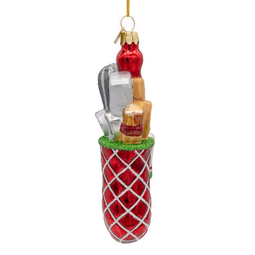 Noble Gems Baking Glove Glass Ornament 5.375 Inches
