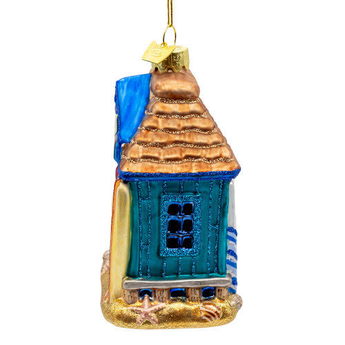 Noble Gems Surf Shop Glass Ornament 4 Inches