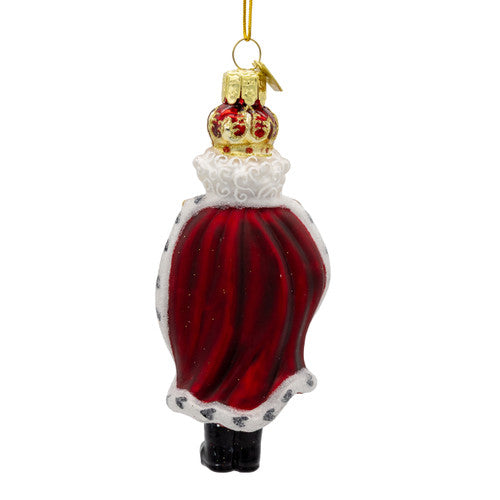 Noble Gems King Nutcracker Glass Ornament 4.75 Inches