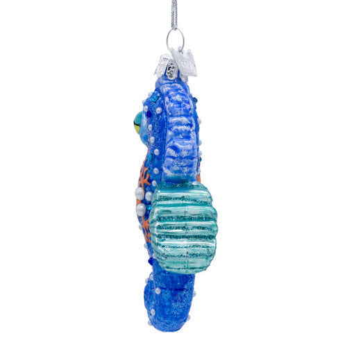Noble Gems Seahorse Glass Ornament 4 Inches