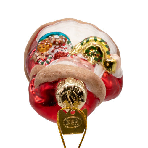 Noble Gems Mrs Claus Glass Ornament 5 Inches