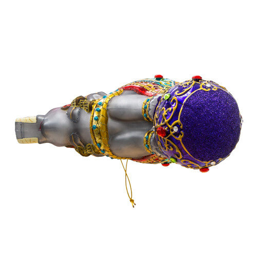 Bellissimo Elephant Glass Ornament 7"