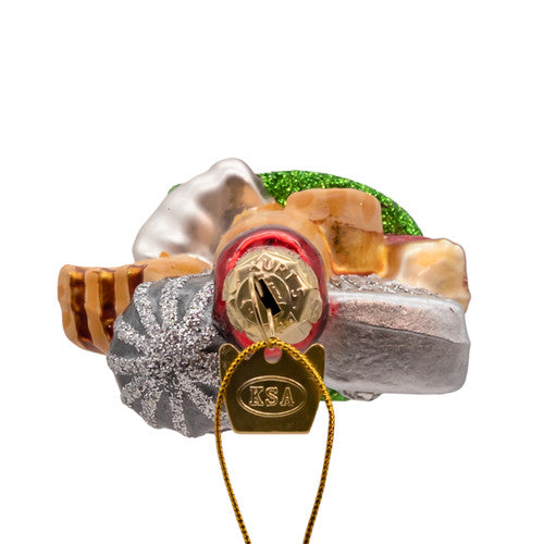 Noble Gems Baking Glove Glass Ornament 5.375 Inches