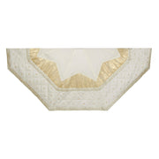 Ivory and Gold with Quilted Border Tree Skirt 52 Inch