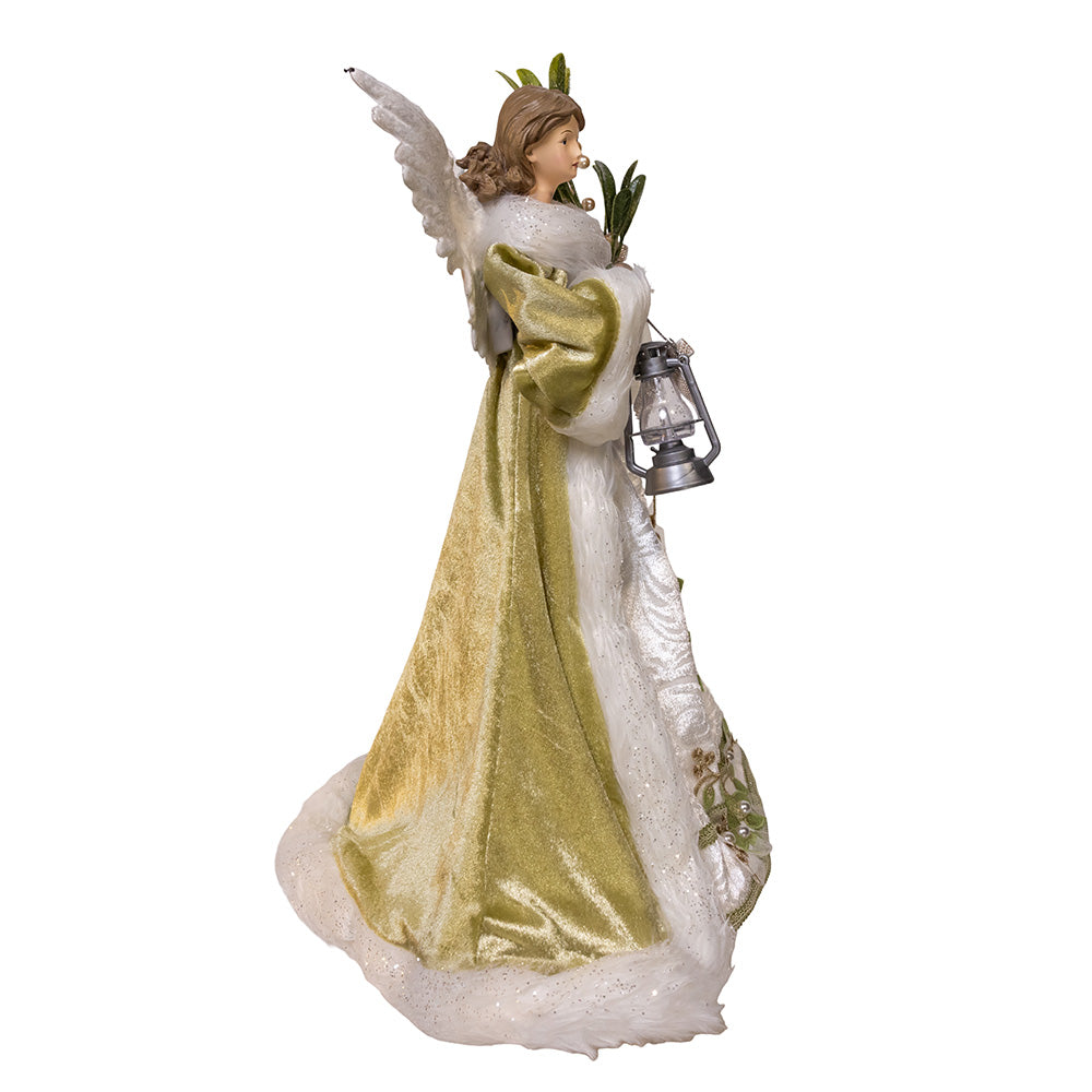 Mistletoe Kisses Angel Tree Topper 16"