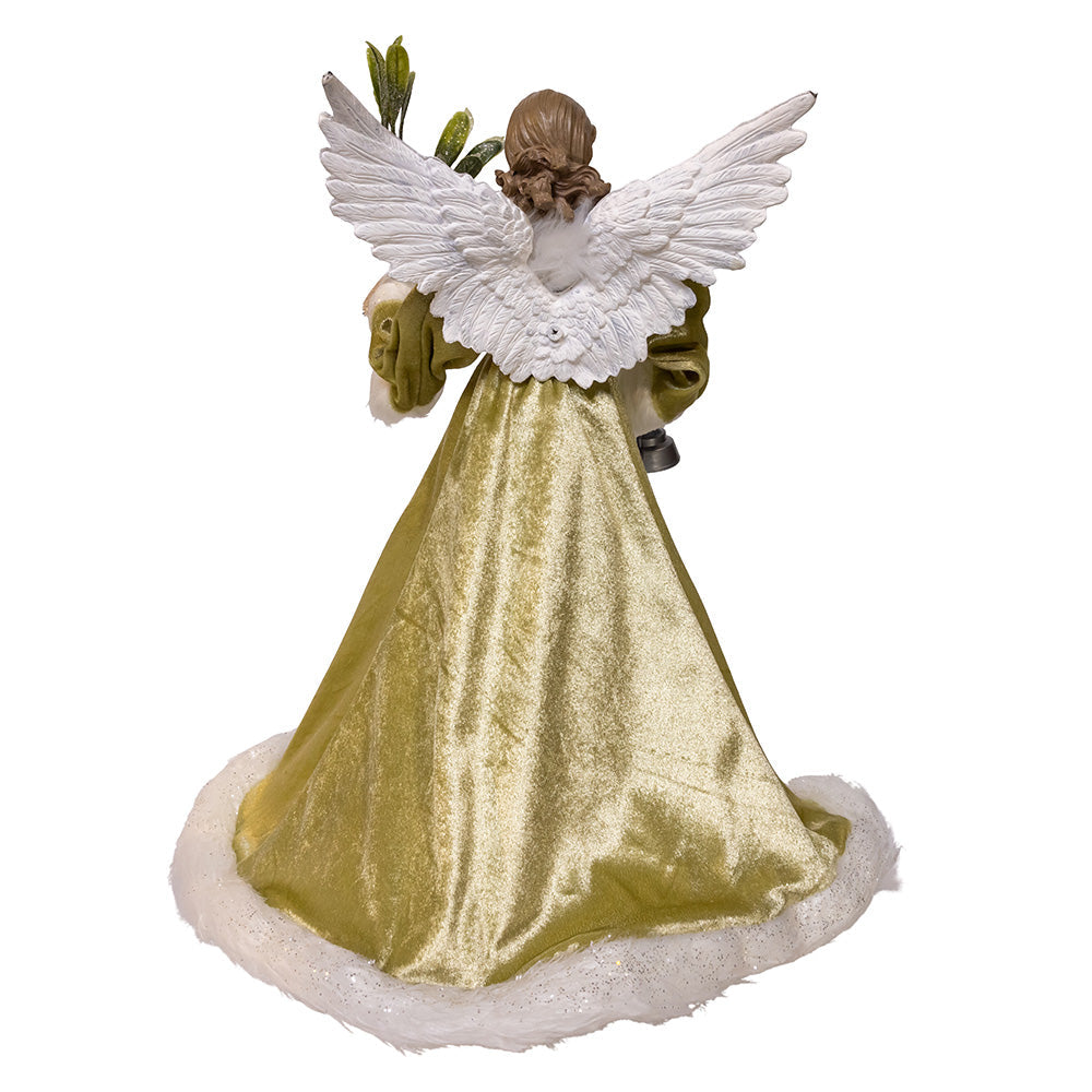 Mistletoe Kisses Angel Tree Topper 16"