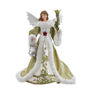 Mistletoe Kisses Angel Tree Topper 16"