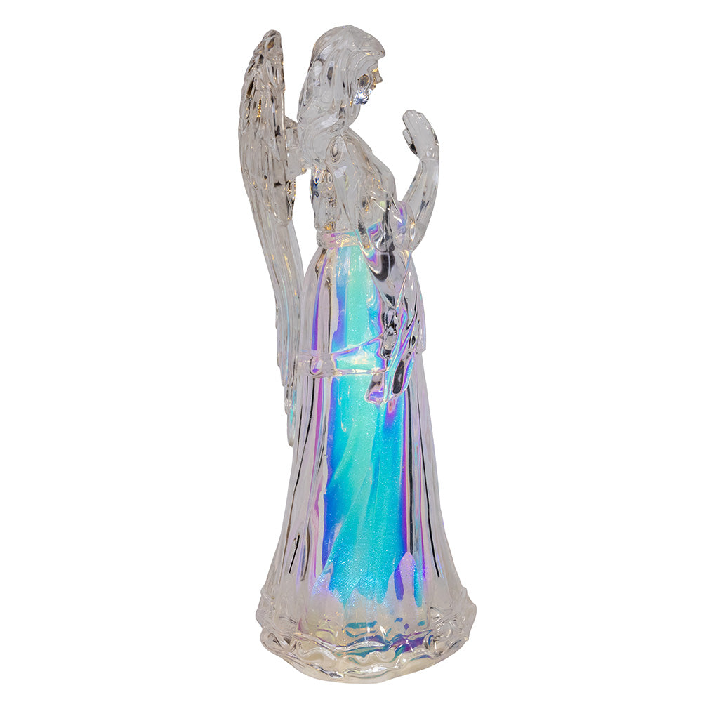 Lit Acrylic Praying Angel 10.5 Inches