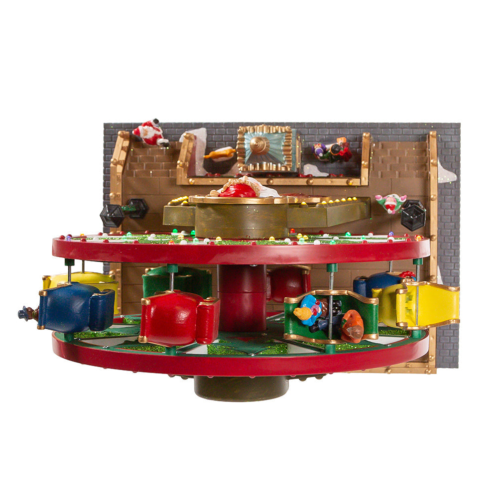 Jack Frost Lighted Musical Christmas Ferris Wheel 13"