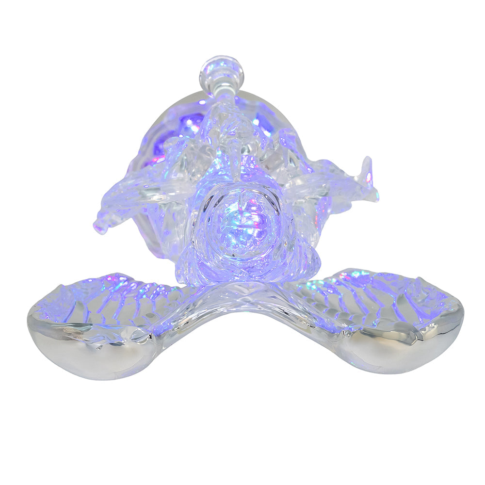 LED Lighted Angel With Horn Water Globe 13.25"
