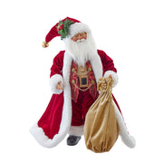 Jacqueline Kent Traditional Santa with Toy Bag 17"