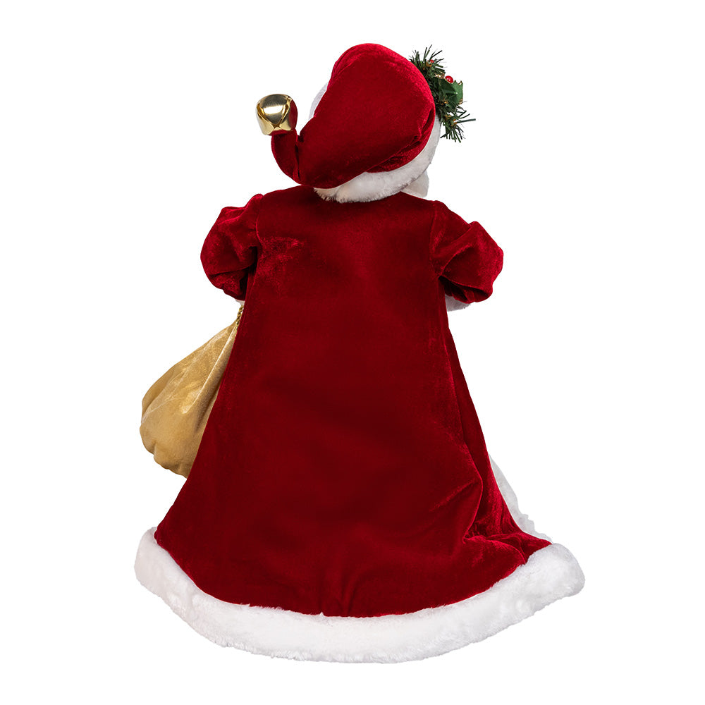 Jacqueline Kent Traditional Santa with Toy Bag 17"