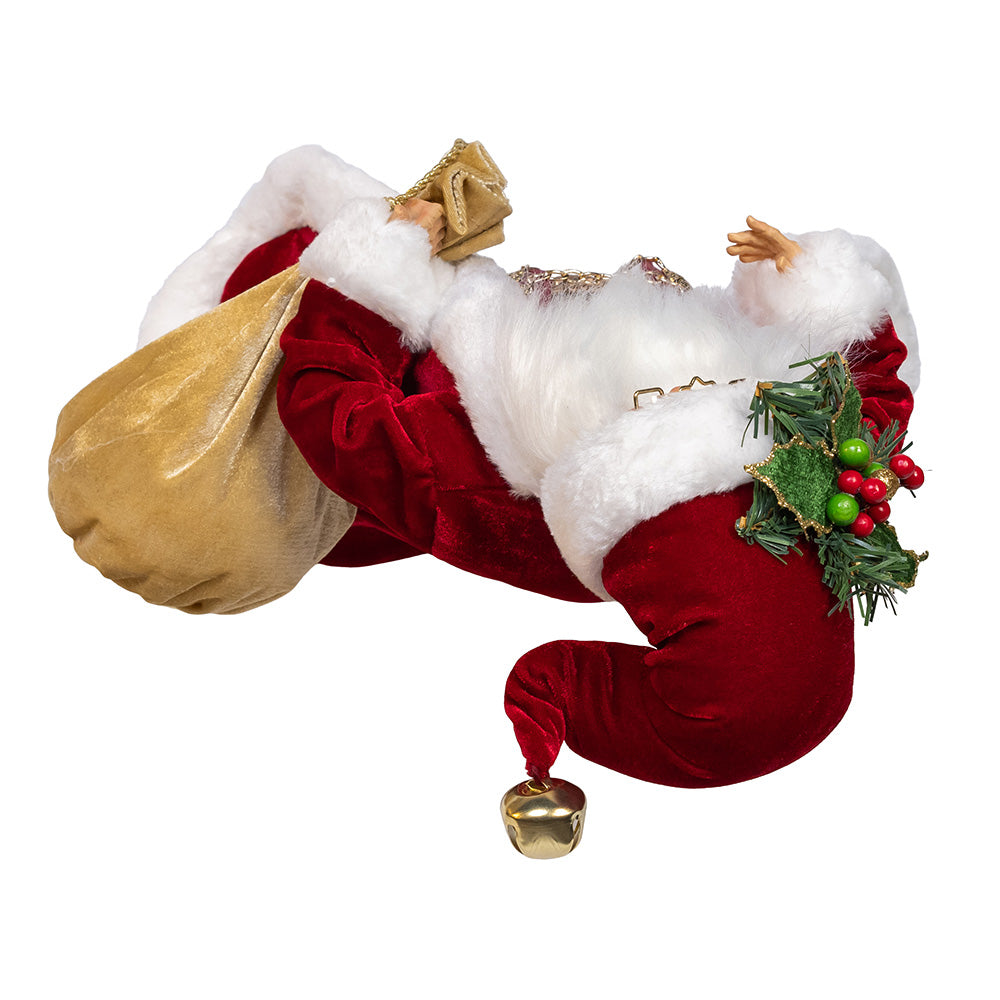 Jacqueline Kent Traditional Santa with Toy Bag 17"