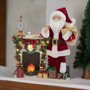 Kringle Klaus LED Fireplace Mantle 17"