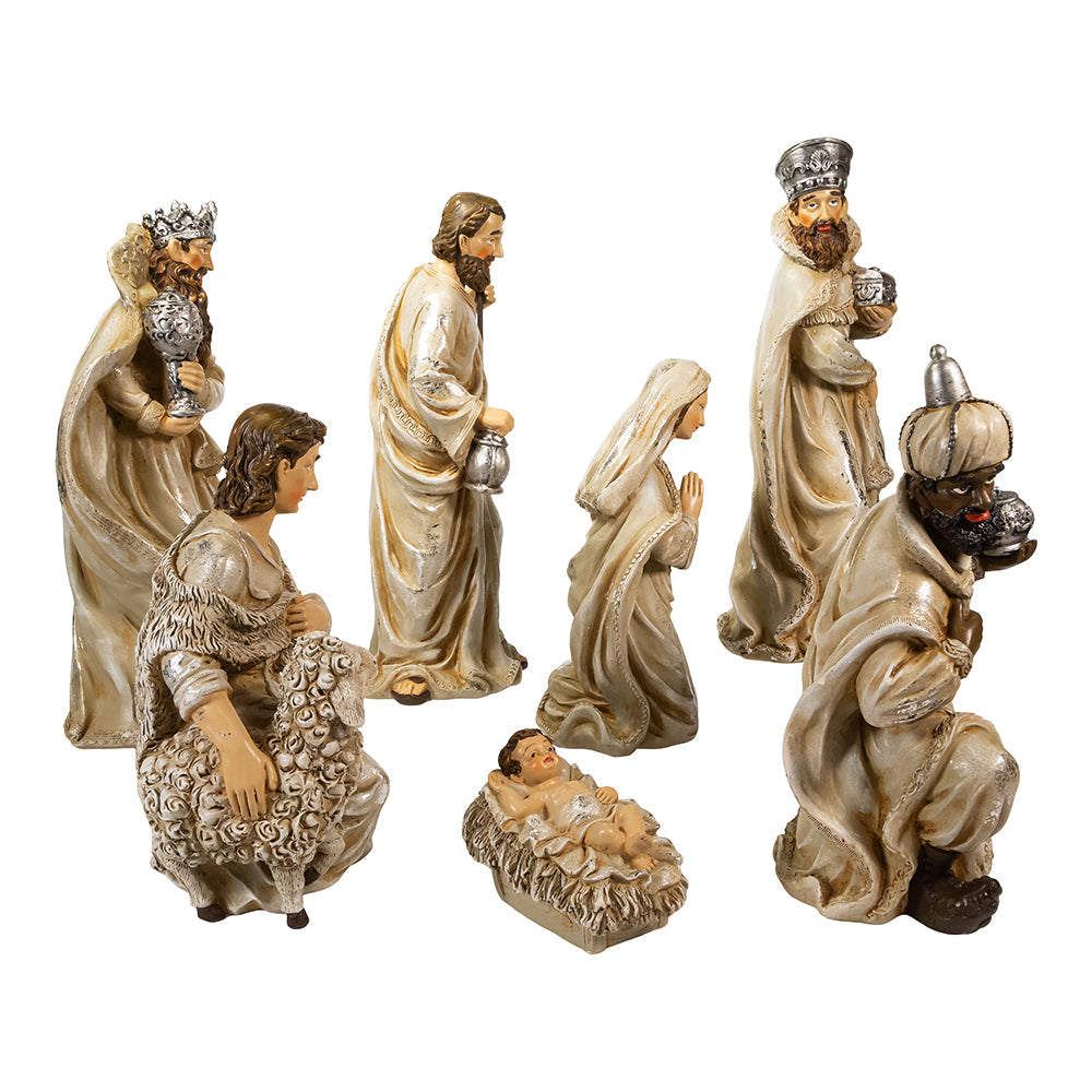 Classic Resin Nativity Set of 7