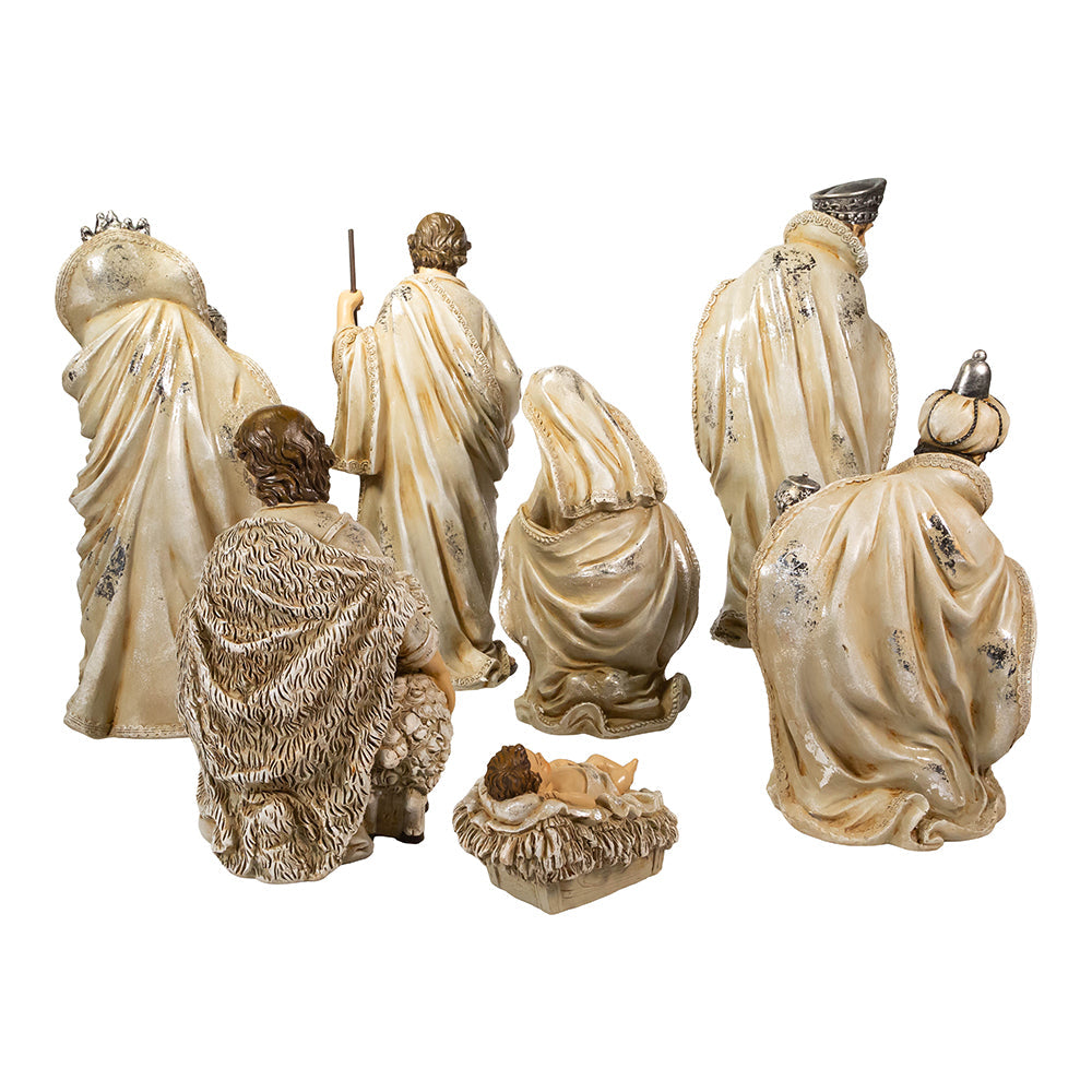 Classic Resin Nativity Set of 7