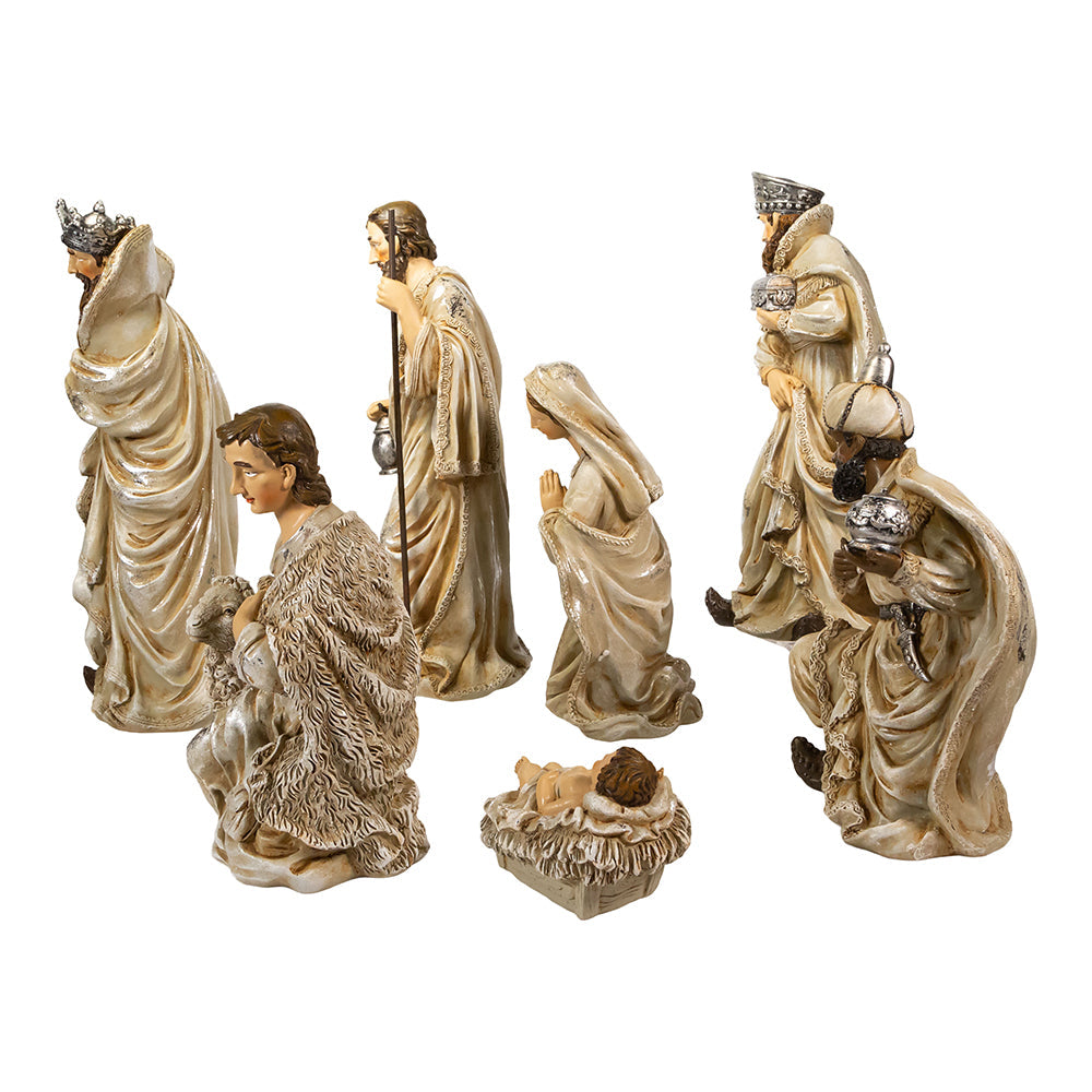Classic Resin Nativity Set of 7