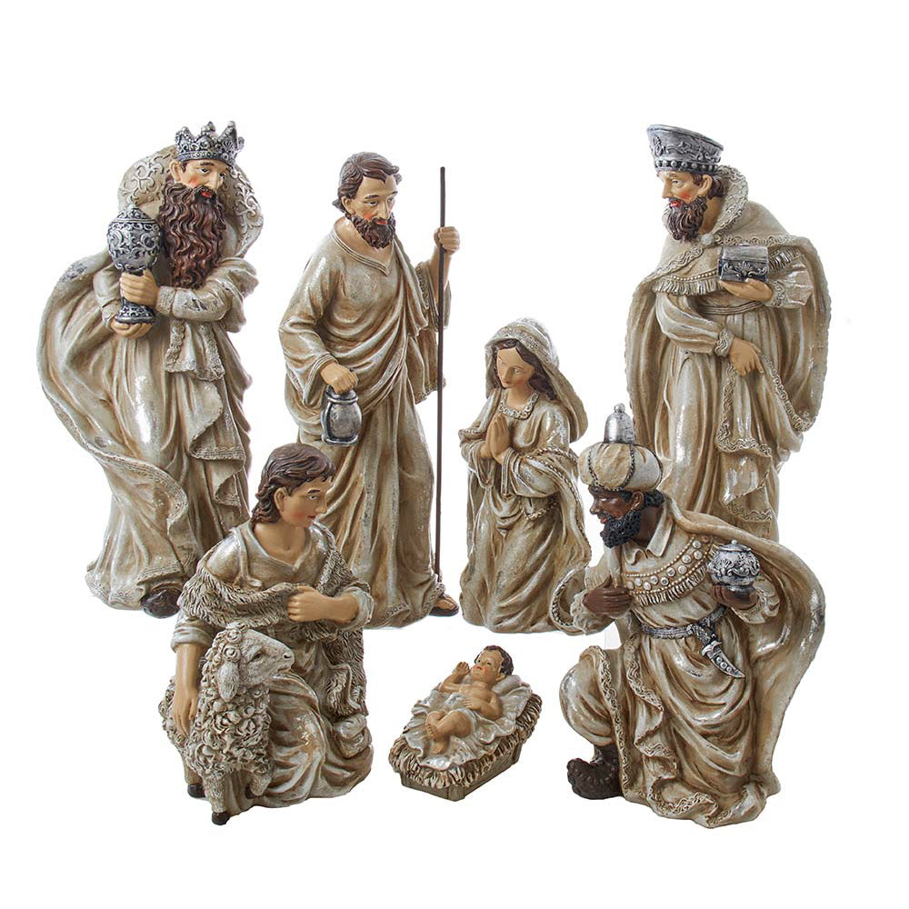 Classic Resin Nativity Set of 7