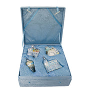 Noble Gems Baby Boy Glass Ornament Set of 4