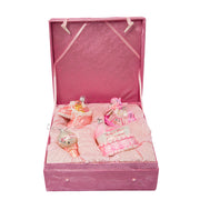 Noble Gems Baby Girl Glass Ornament Set of 4