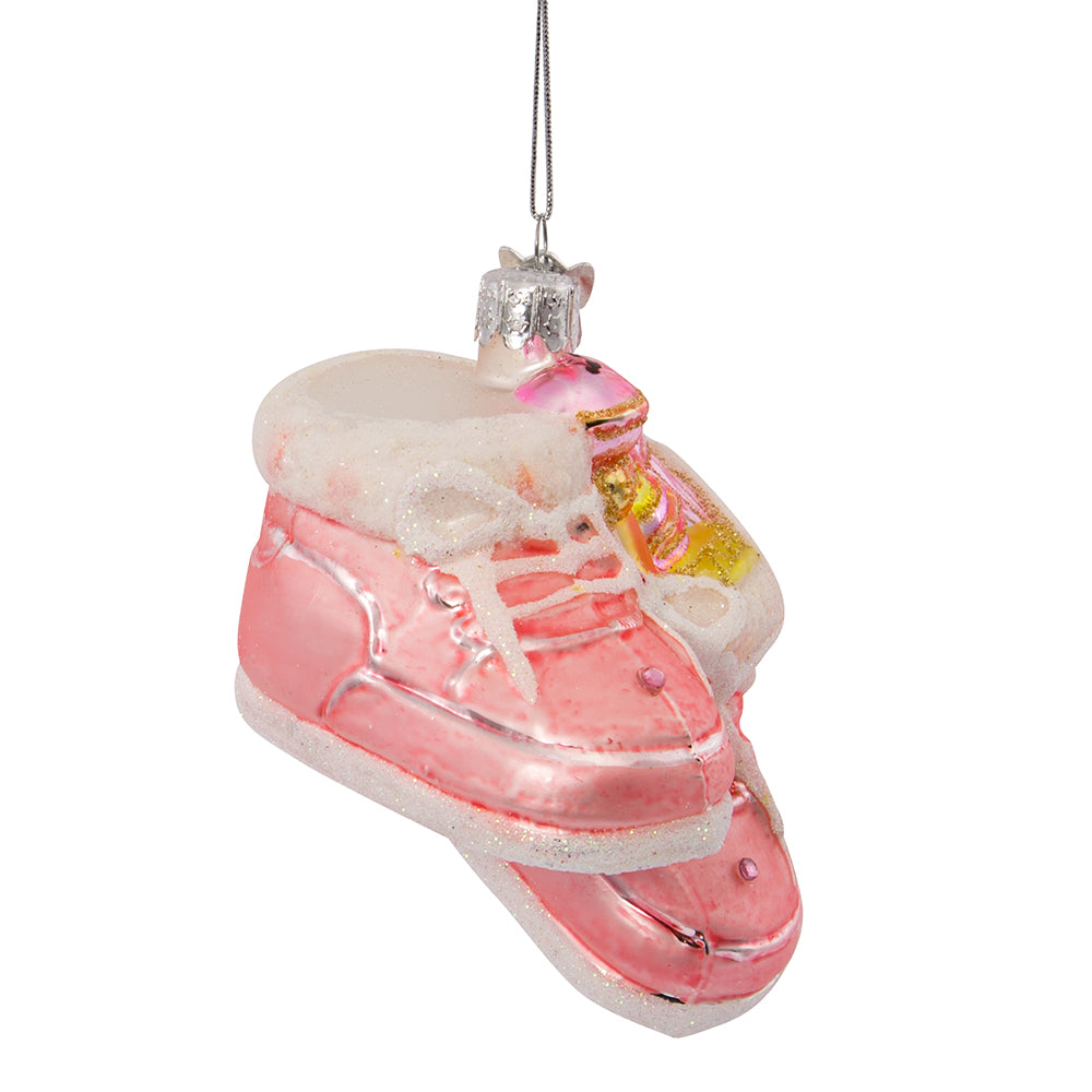 Noble Gems Baby Girl Glass Ornament Set of 4