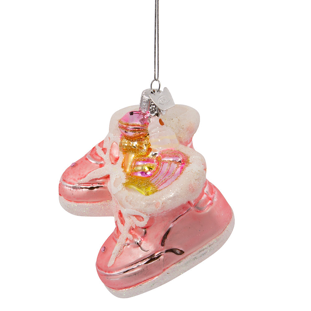 Noble Gems Baby Girl Glass Ornament Set of 4