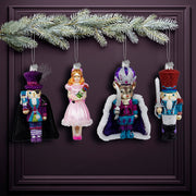 Noble Gems Nutcracker Suite Glass Ornaments Set of 4
